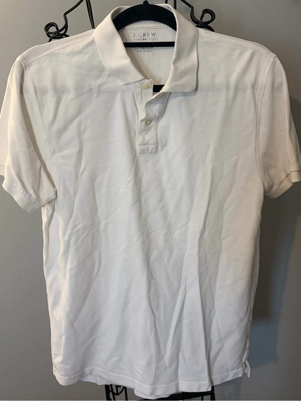 J. Crew White Men's Polo Shirt